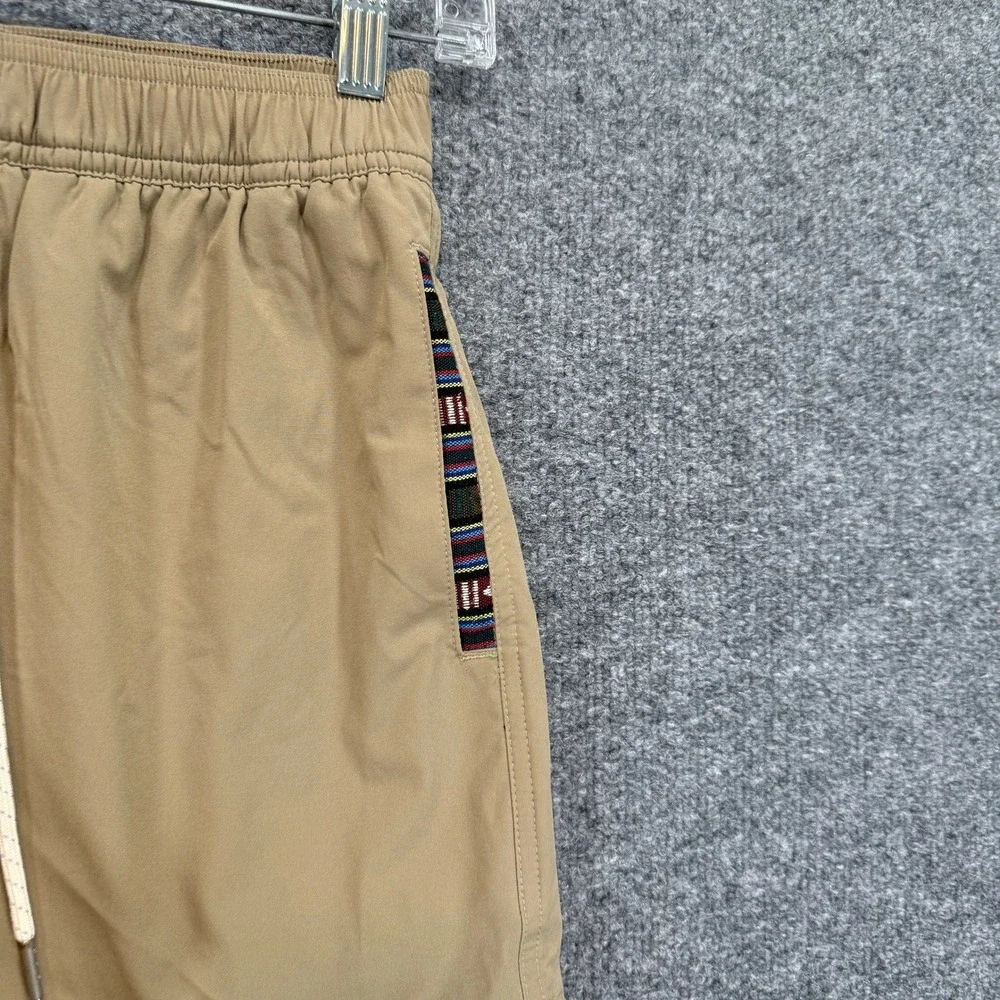Wowie Sapien 2.0 Shorts Mens Small Khaki Stretch Liner Aztec Southwest